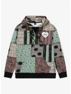 Promo 🤩 Disney The Nightmare Before ❄ Christmas Sally's Patchwork Hoodie - BoxLunch Exclusive 👍
