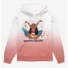 New ✨ Disney Moana Respect Nature Character Portrait 👩 Women’s Dip-Dye Hoodie - BoxLunch Exclusive 🛒