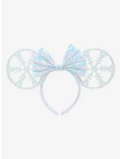 Outlet ๐ฅ Disney Snowflake Minnie Mouse Ears - BoxLunch Exclusive ๐คฉ