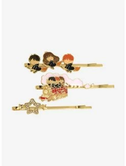 Buy 🌟 Harry Potter Chibi Trio Hair Clip Set - BoxLunch Exclusive ⌛