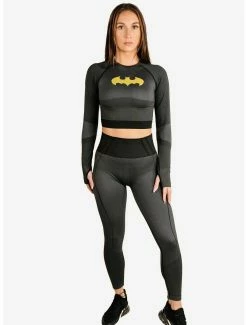 Cheap 🤩 Boxlunch DC Comics Batgirl Athletic Leggings And Long Sleeve Top Set ✔️