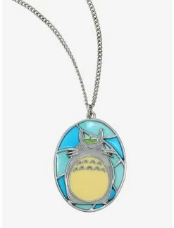 New 🛒 Studio Ghibli My Neighbor Totoro Totoro Stained Glass Necklace - BoxLunch Exclusive 💯