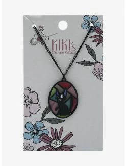 Buy 😉 Studio Ghibli Kiki’s Delivery Service Jiji Stained Glass Necklace - BoxLunch Exclusive ✨ -Boxlunch Shop unnamed file 312