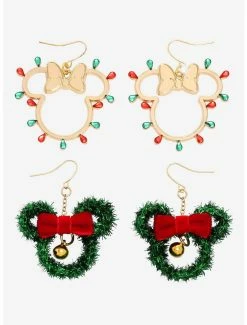 Budget ✨ Boxlunch Disney Minnie Mouse Holiday Earring Set 🥰