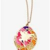 Coupon ⌛ Pretty Guardian Sailor Moon Sailor Moon Silhouette Stained Glass Necklace - BoxLunch Exclusive 🧨