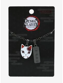 New 😉 Demon Slayer: Kimetsu No Yaiba Tanjiro's Warding Mask Necklace - BoxLunch Exclusive 👏 -Boxlunch Shop unnamed file 356