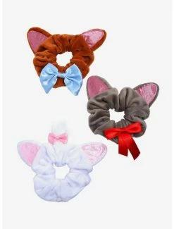 Hot Sale ✔️ Disney The Aristocats Marie, Toulouse, And Berlioz Scrunchy Set - BoxLunch Exclusive 🎉