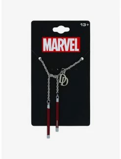 Buy 💯 Boxlunch Marvel Daredevil Night Sticks Necklace ✨ -Boxlunch Shop unnamed file 390
