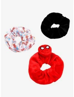Promo 🎁 Marvel Spider-Man Character Scrunchy Set - BoxLunch Exclusive 🤩