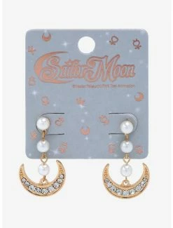 Promo ⭐ Sailor Moon Crescent Moon Earrings - BoxLunch Exclusive 😀 -Boxlunch Shop unnamed file 420