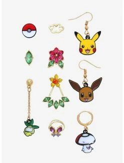 Discount 🎉 Pokémon Pikachu & Eevee Mix & Match Earring Set - BoxLunch Exclusive 🎁