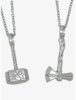 Wholesale โ๏ธ Boxlunch Marvel Thor: Love And Thunder Mighty Thor & Thor Necklace Set โ
