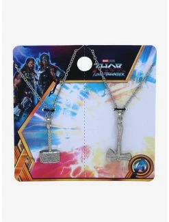 Wholesale ✔️ Boxlunch Marvel Thor: Love And Thunder Mighty Thor & Thor Necklace Set ⌛ -Boxlunch Shop unnamed file 437