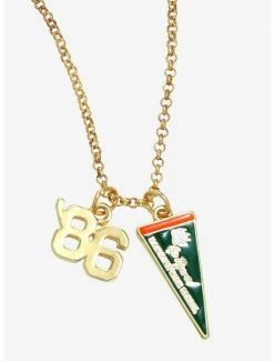 Best Sale 🔥 Boxlunch Stranger Things Hawkins High Pennant Charm Necklace 🤩