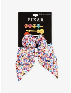 Promo 😀 Disney Pixar Coco Sugar Skull Bobby Pin And Scrunchy Set - BoxLunch Exclusive 🤩 -Boxlunch Shop unnamed file 499