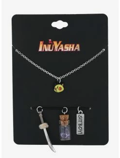 Discount 🎁 InuYasha Icons Multi-Charm Necklace - BoxLunch Exclusive ✨ -Boxlunch Shop unnamed file 505