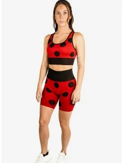Best Pirce 👏 Boxlunch Miraculous: Tales Of Ladybug And Cat Noir Athletic Shorts And Sports Bra Set 👍