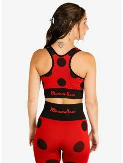 Best Pirce 👏 Boxlunch Miraculous: Tales Of Ladybug And Cat Noir Athletic Shorts And Sports Bra Set 👍 -Boxlunch Shop unnamed file 54