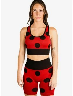 Best Pirce 👏 Boxlunch Miraculous: Tales Of Ladybug And Cat Noir Athletic Shorts And Sports Bra Set 👍 -Boxlunch Shop unnamed file 55