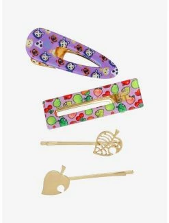 Flash Sale ๐คฉ Boxlunch Nintendo Animal Crossing: New Horizons Allover Print Hair Clip Set ๐