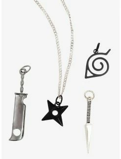 Best Sale 🛒 Naruto Shippuden Interchangeable Weapon Charm Necklace - BoxLunch Exclusive 😀