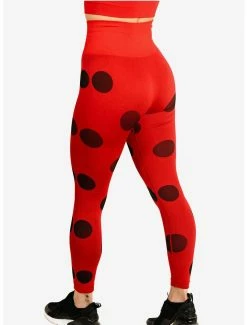 New 😉 Boxlunch Miraculous: Tales Of Ladybug And Cat Noir Athletic Leggings And Long Sleeve Top Set ⌛ -Boxlunch Shop unnamed file 66