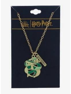 Budget 🛒 Harry Potter Slytherin Serpent Stained Glass Necklace - BoxLunch Exclusive 🎉 -Boxlunch Shop unnamed file 661