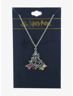 Best Pirce 😍 Harry Potter Deathly Hallows Floral Necklace - BoxLunch Exclusive ⌛ -Boxlunch Shop unnamed file 681