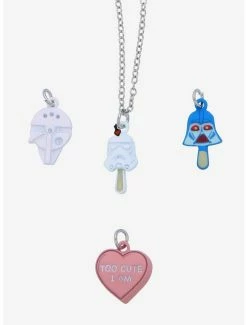 New 😉 Star Wars Sweet Treats Multi-Charm Necklace - BoxLunch Exclusive 🔥