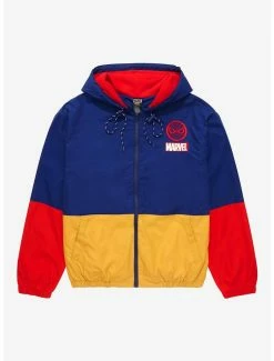 Hot Sale ๐ Marvel Spider-Man Hang In There Color Block Jacket - BoxLunch Exclusive โ