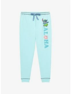 New ✔️ Boxlunch Disney Lilo & Stitch Hula Stitch 👩 Women's Joggers ⭐