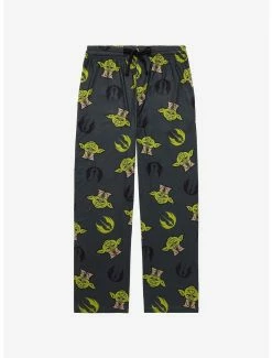 Cheap 😉 Star Wars Yoda & Jedi Order Logo Allover Print Sleep Pants - BoxLunch Exclusive ✨
