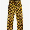 Wholesale 🛒 Harry Potter Hufflepuff House Crest Checkered Sleep Pants - BoxLunch Exclusive 🔔