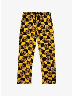 Wholesale ๐ Harry Potter Hufflepuff House Crest Checkered Sleep Pants - BoxLunch Exclusive ๐
