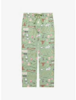 Cheap 🎉 Harry Potter Icons & Items Allover Print Sleep Pants - BoxLunch Exclusive 🔔