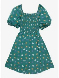 Best Pirce 🌟 Her Universe Disney Aladdin Icons Allover Print Smocked 👗 Dress - BoxLunch Exclusive 😀