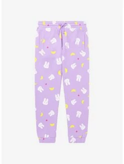Budget 🎉 Sailor Moon Bunnies & Crescent Moons Allover Print Joggers - BoxLunch Exclusive 😍