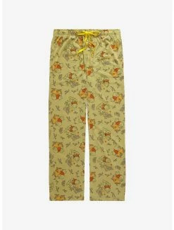 New ⭐ Disney Winnie The Pooh & Piglet Forest Allover Print Sleep Pants - BoxLunch Exclusive 💯