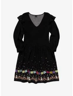 Best deal ❤️ Disney Pixar Coco Guitars & Icons 👩 Women's Plus Size 👗 Dress - BoxLunch Exclusive 👍